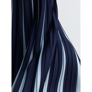 REISS Serena Contrast Pleated Midi Skirt